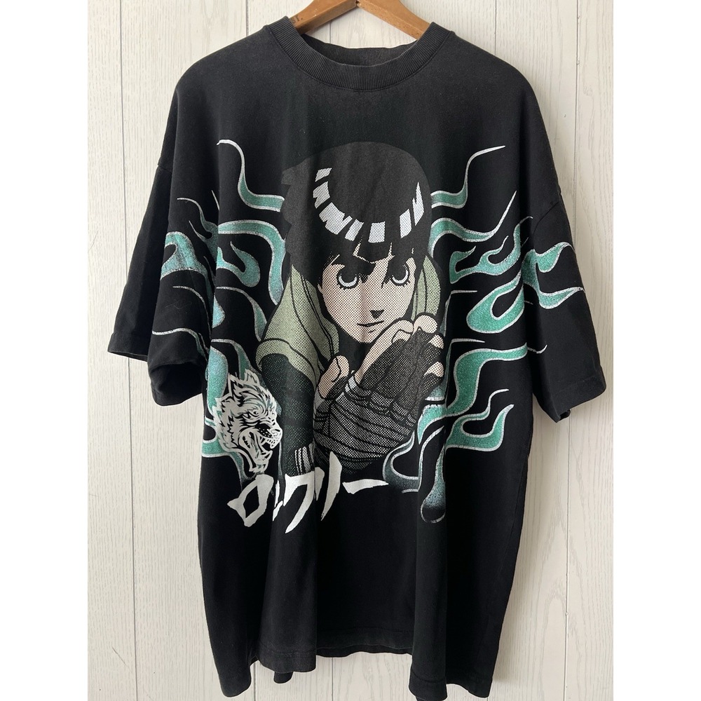 Darc Sport X Naruto X Rock Lee Anime Graphic Wolves T-Shirt XL Over Sized